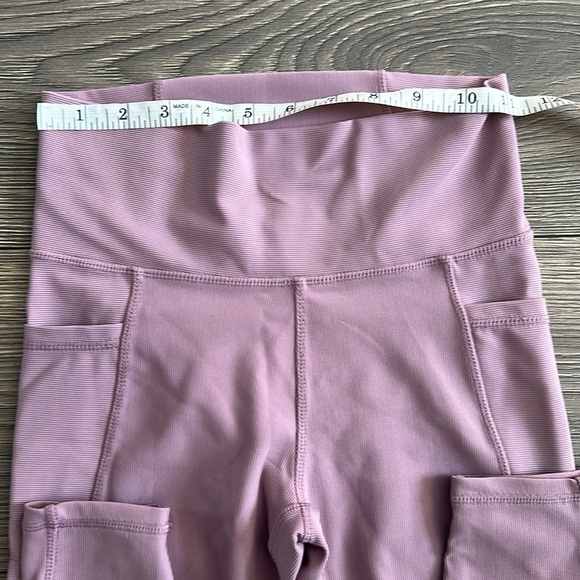 Kyodan Purple High-Rise Leggings Stretch Fit ribbed - Picture 11 of 11